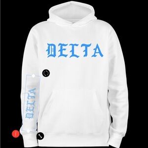 Delta White Hoodie unisex